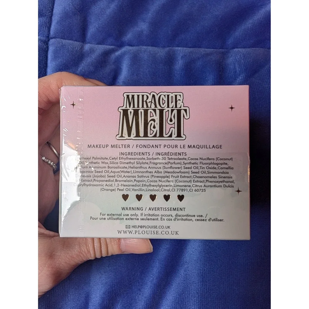 PLouise Miracle Melt Makeup Melter Women 135g Rainbow Sherbet Shimmer Balm NWT